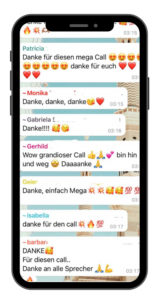 WhatsApp Live-Reaktionen 1